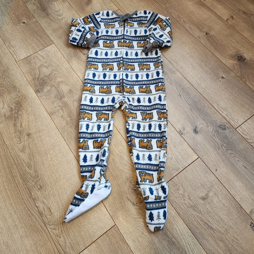 24m Boys Fleece Bear Sleeper